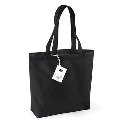 Picture of WESTFORD MILL BIODEGRADABLE ORGANIC COTTON SHOPPER TOTE BAG with Gusset