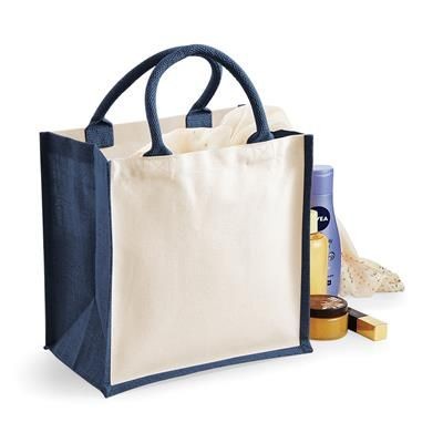 Picture of WESTFORD MILL PRINTERS MIDI JUTE SHOPPER TOTE BAG