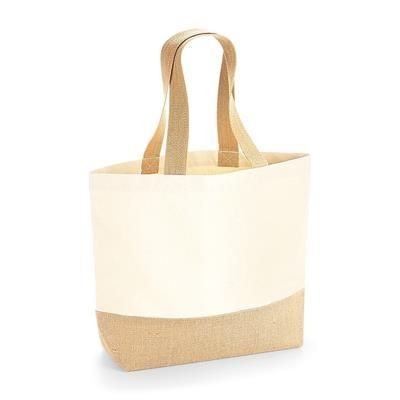 Picture of WESTFORD MILL MEDIUM CANVAS SHOPPER with Jute Base & Cotton Web Handles.