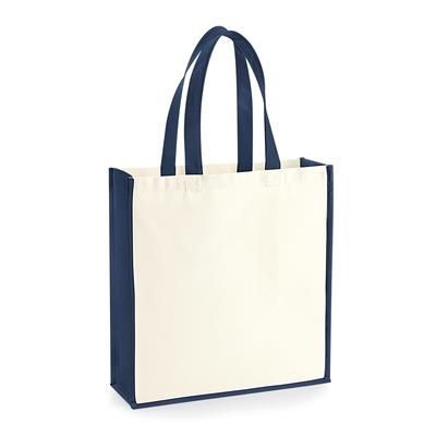 Picture of 12OZ BIODEGRADABLE CANVAS TOTE BAG with Contrast Colour Trim & Handles.