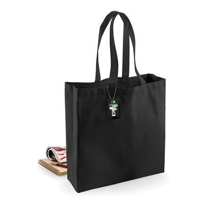 Picture of WESTFORD MILL FAIRTRADE COTTON CLASSIC SHOPPER TOTE BAG.
