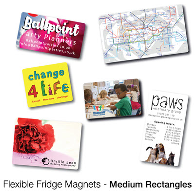 Picture of VARIOUS MEDIUM RECTANGULAR SHAPE FLEXIBLE FRIDGE MAGNET.