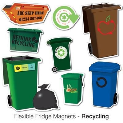 Picture of VARIOUS RECYCLING SHAPE FLEXIBLE FRIDGE MAGNET