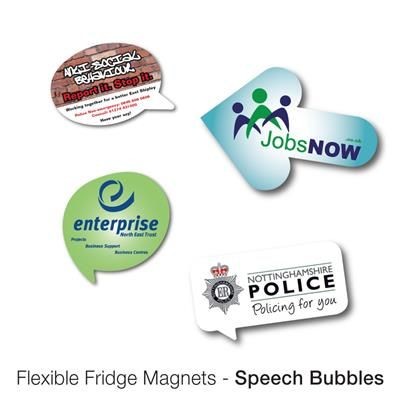 Picture of VARIOUS SPEECH BUBBLE SHAPE FLEXIBLE FRIDGE MAGNET.