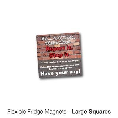 Picture of VARIOUS LARGE SQUARE SHAPE FLEXIBLE FRIDGE MAGNET.