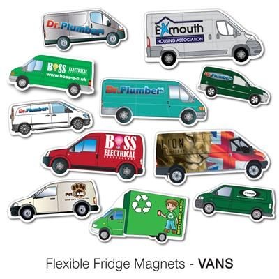 VARIOUS VAN SHAPE FLEXIBLE FRIDGE MAGNET.