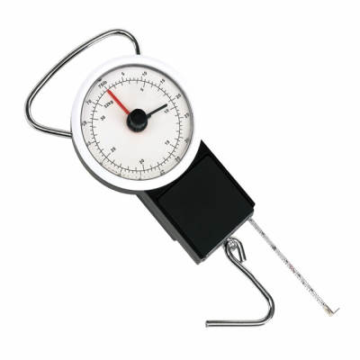 Picture of PORTABLE LUGGAGE WEIGHING SCALES & TAPE MEASURE in Black & White