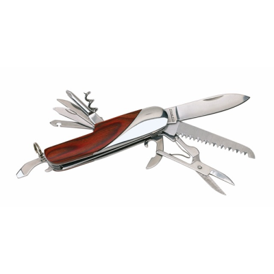 Picture of WOOD POCKET KNIFE with 11 Functions
