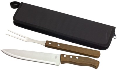 Picture of BUTCHER MEAT CUTLERY SET in Brown & Black