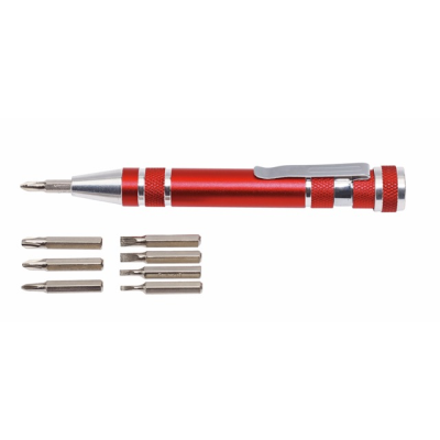 Picture of MICRO SCREWDRIVER BIT SET in Red