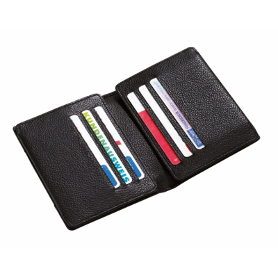 Picture of CREDIT CARD WALLET in Black Leather