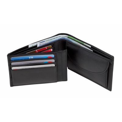 Picture of DAX BILLFOLD WALLET in Black Leather