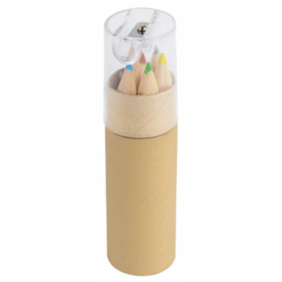 Picture of SMALL CIRCLE PENCIL SET in Clear Transparent & Brown