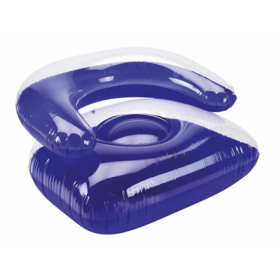 Picture of INFLATABLE ARM CHAIR in Blue & Clear Transparent Finish