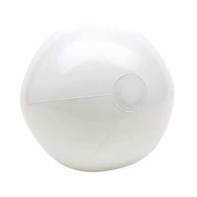 Picture of INFLATABLE BEACH BALL in White PVC