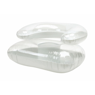 Picture of SEASIDE INFLATABLE CHAIR in Clear Transparent - White