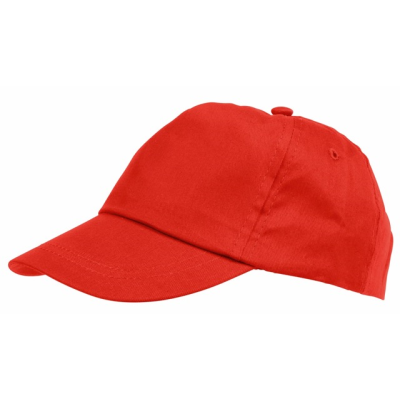 Picture of KIDDY WEAR 5-PANEL CHILDRENS CAP in Red