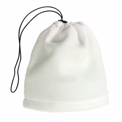 Picture of VARIOUS 2-IN-1 FLEECE SCARF & CAP in White