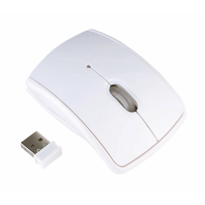 Picture of ARC FOLDING OPTICAL CORDLESS COMPUTER MOUSE in White