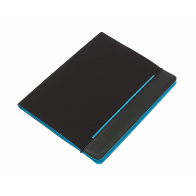 Picture of YOUNG STAR MICROFIBRE CONFERENCE FOLDER in Black & Turquoise