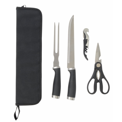 Picture of STAINLESS STEEL METAL CARVING SET ROASTY