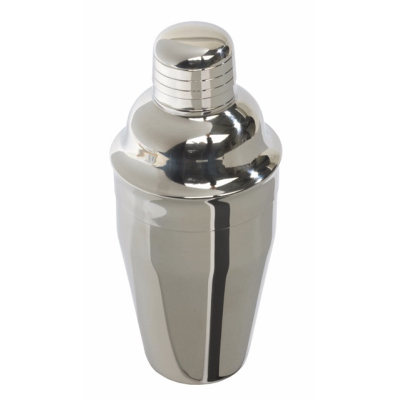 Picture of STAINLESS STEEL METAL COCKTAIL SHAKER HAPPY HOUR, APPROX.