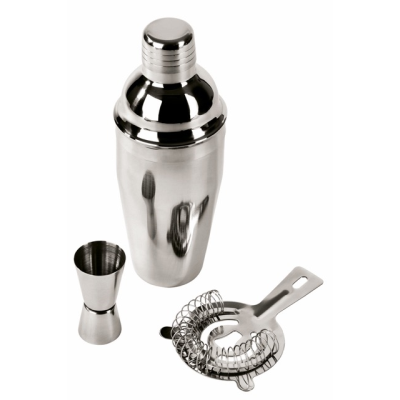 Picture of STAINLESS STEEL METAL SHAKER COCKTAIL SET BARKEEPER.