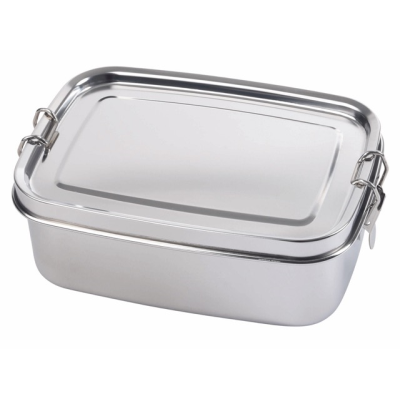 Picture of STAINLESS STEEL METAL LUNCH BOX STRONG BREAK