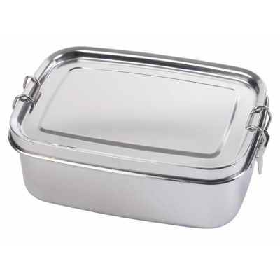 Picture of STAINLESS STEEL METAL LUNCH BOX STRONG BREAK.