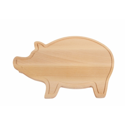 Picture of CUTTING BOARD WOOD PIGGY.