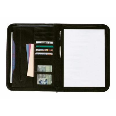Picture of PORTFOLIO SYMPOSIUM in Din A4 Format with Zip, Writing Pad, Several Slip-in Pockets, & Pen Holder