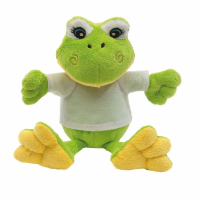 Picture of PLUSH FROG FRIEDA with Soft Fur & White T-shirt (packed Separately) for Printing