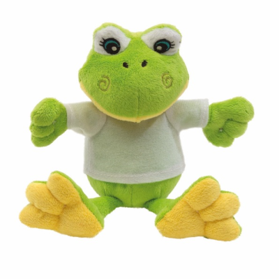 Picture of PLUSH FROG FRIEDA with Soft Fur & White T-shirt (packed Separately) for Printing.