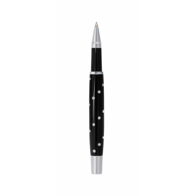 Picture of METAL ROLLERBALL PEN RIGA in Black Piano Lacquer Look