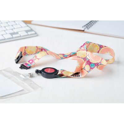 Picture of SUBYARD YOYO SAFE RPET CUSTOM SUBLIMATION LANYARD