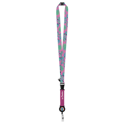 Picture of SUBYARD YOYO B SAFE RPET CUSTOM SUBLIMATION LANYARD.