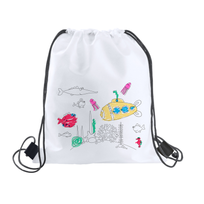 Picture of BACKYS COLOURING DRAWSTRING BAG