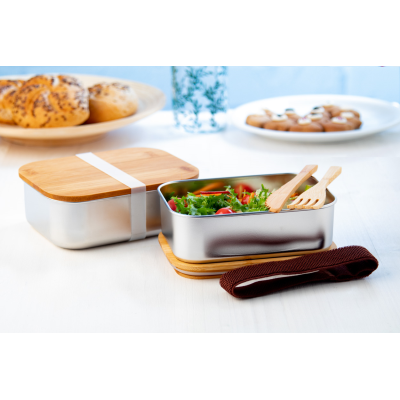 Picture of FERROCA STAINLESS STEEL METAL LUNCH BOX.