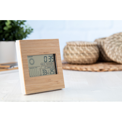 Boolarm bamboo alarm clock Nature