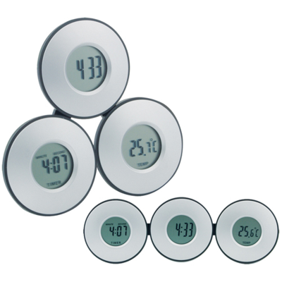 Picture of TRI CLOCK AND THERMOMETER