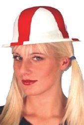 Picture of ENGLAND ST GEORGE PLASTIC BOWLER HAT.