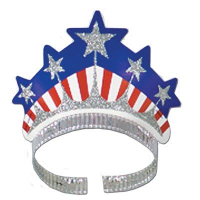 Picture of USA STARS & STRIPE GLITTERED TIARA