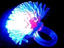 Picture of FLASHING LIGHT UP JELLY SPIKEY & BUBBLE RINGS