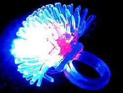 Picture of FLASHING LIGHT UP JELLY SPIKEY & BUBBLE RINGS.