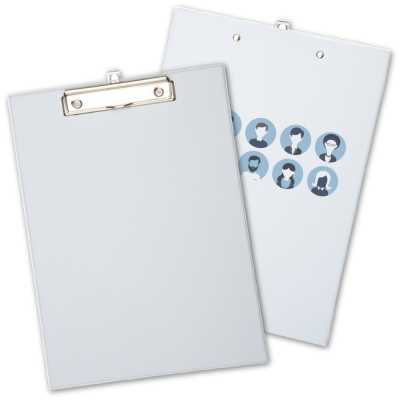 Picture of A4 CLIPBOARD in White.