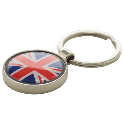 Picture of ROUND ALLOY INJECTION KEYRING (UK STOCK)