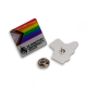 Picture of ALUMINIUM METAL CLUTCH PIN BADGE (UK MADE: 21 STANDARD SHAPES & SIZES)