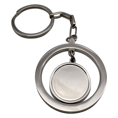 Picture of CHRISTMAS CHARM KEYRING with Inner Round Charm (Uk Stock)
