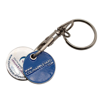Picture of DOUBLE TROLLEY COIN KEYRING (STAMPED ENAMEL)