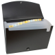 Picture of ECO-ECO A4 50% RECYCLED 13 POCKET BLACK EXPANDING FILE (UK STOCK)